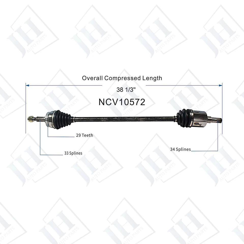 OE Front Right Passenger CV Axle Shaft For 2000 01 Saturn L200 LW200 FWD Manual - Image 2 of 4