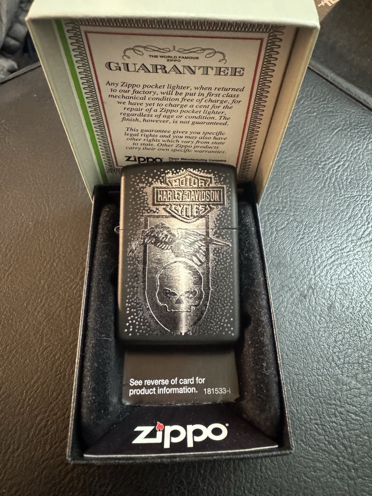 Zippo Harley-Davidson Willie G Skull-Bar and Shield- Eagle W