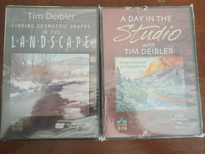 Tim Deibler 2 DVD lot A Day in the Studio Finding Geometric Shapes in Landscape