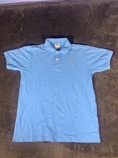 Lacoste Men's Polo Shirt Size 6 XL Light Blue Pique Cotton Classic Fit Short