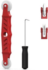 Screen Roller Tool Set with Spline Removal Hook, 2pcs Window Red