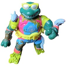 1990 TMNT Ninja Turtles Mike The Sewer Surfer...