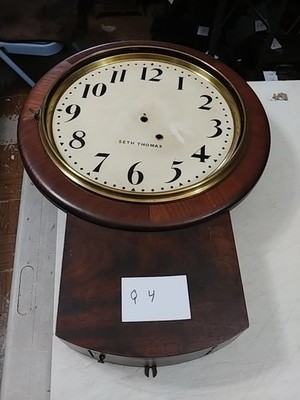 SETH THOMAS WALL CLOCK CASE BRADFORD MODEL NO GLASS