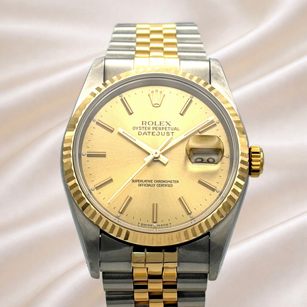 ROLEX DATEJUST 36, ORIGINAL BOX & PAPERS, EXCELLENT CONDITION, 1991
