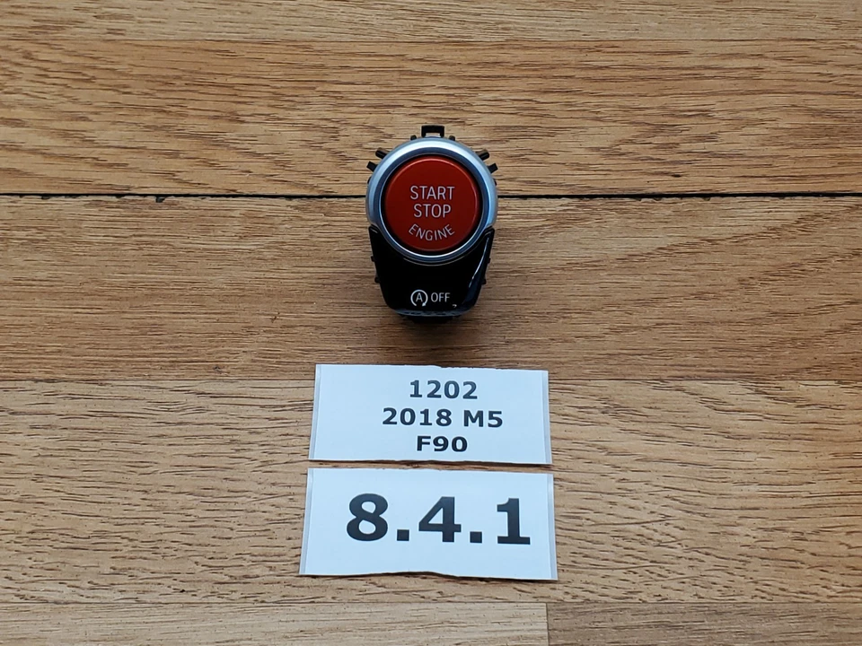 ✅ OEM BMW F90 M5 F97 F98 X3M X4M Auto Start Stop Ignition Button Switch Red - Image 2 of 4