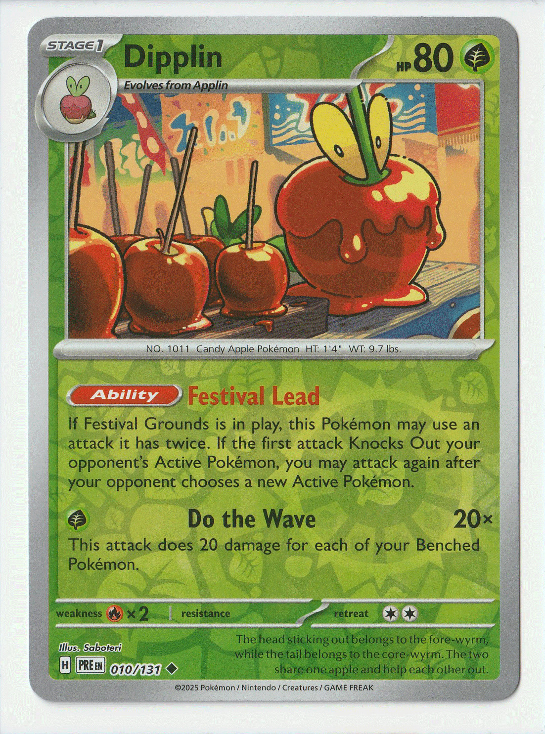 Dipplin 010/131 - Prismatic Evolutions - Reverse Holo - Pokémon TCG - NM