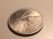 Central African States 500 Francs Coin 1977.Good circulated condition