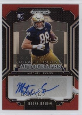 2025 Panini Prizm Draft Picks Red 202/399 Mitchell Evans #DPA-MES Auto hu1