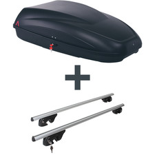 Dachbox G3 Krono 320 + Dachträger Menabo Sherman für Mercedes E T-Modell S211 FP