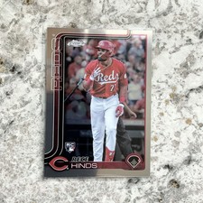 2025 Topps Chrome Rece Hinds RC Base Cincinnati Reds