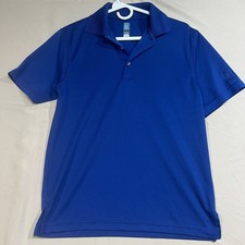 PGA TOUR Airflux Men's Blue Golf Polo Shirt - Size S Small Mesh Performance