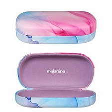 Hard Shell Sunglasses Case,Classic Large Glasses Case for Pale Pinkish Purple