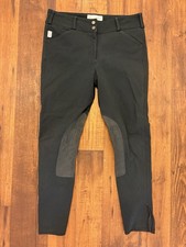 Tailored Sportsman Trophy Hunter Mid-Rise Breeches Riding Pants 30R Charcoal