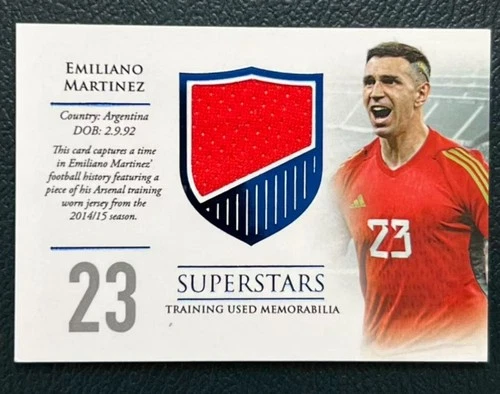 Emiliano Martinez 2024 Futera Unique Superstars Jersey Blue /10 #SS17