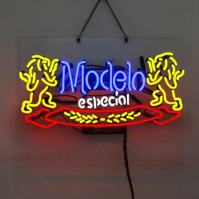 Modelo Especial Beer Neon Sign 19''x15'' Beer Bar Cave Club Decor Gift