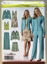 2006 Simplicity Sewing Pattern 4273 Womens 5 Pc Separates Wardrobe Sz 8-16 Uncut