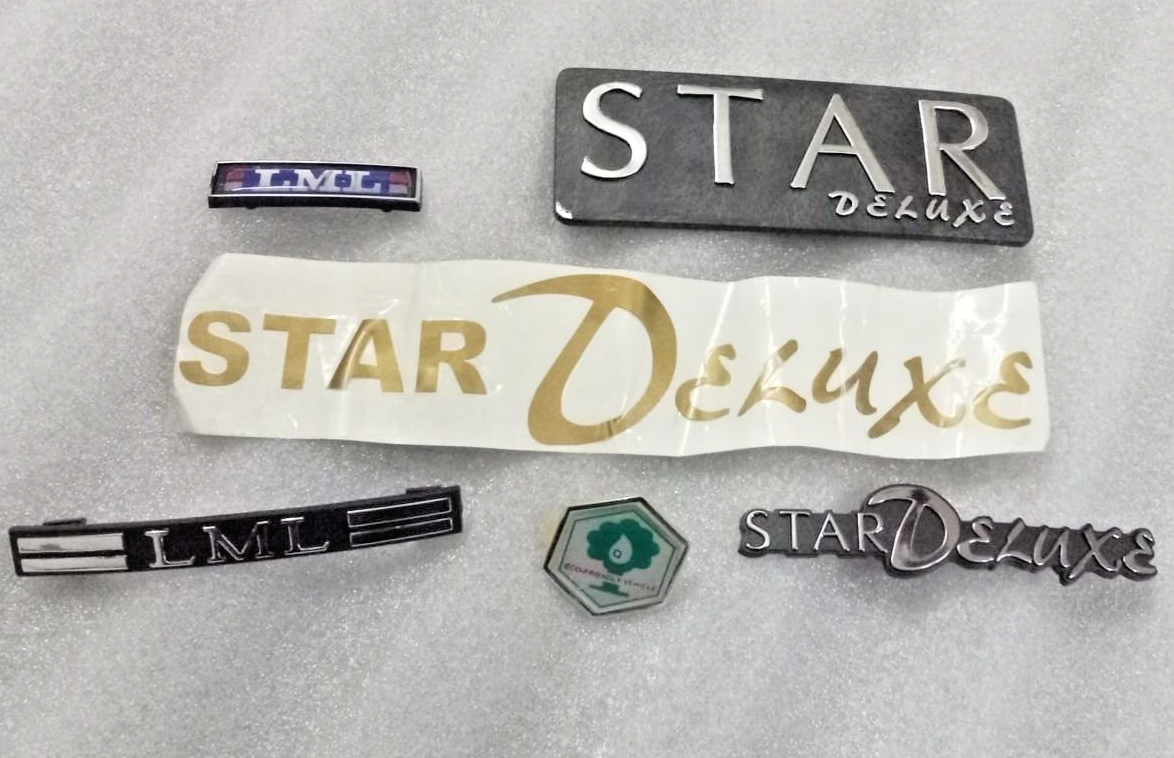 FITS Vespa Px Lml Star Deluxe Models Badge Sticker Emblem Kit
