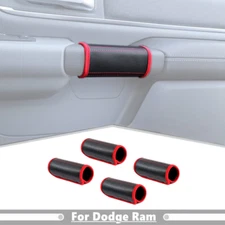 For 19-24 Dodge Ram 3500/2500/1500 Car Door Inner Handle Protective Leather Case