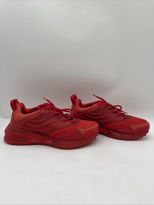 スニーカー GIVENCHY GIV 1 RUNNER LEATHER AND MESH SNEAKERS Givenchy Giv 1 Mixed Red Mesh/Leather Transparent-sole