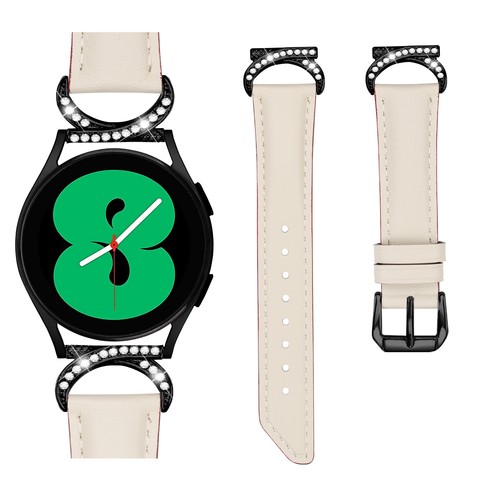 for Samsung Galaxy Watch 3 41mm Active 2 40mm 44mm Leather 20mm Band Strap - Picture 27 of 28