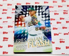 2020 Topps Chrome Sheldon Neuse RC Freshman Flash Oakland Athletics Rookie #7