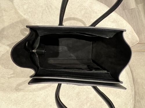 AUTHENTIC Used CELINE Black Micro Luggage Bag - Picture 5 of 7