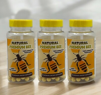 3 Natural Premium Bee Anti-inflammatory Abexine Arthritis Joint Support Relief
