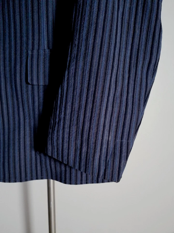 Chaqueta Blazer Abrigo Deportivo 42R Jhane Barnes Pucker Rayas Tweed Nuevo sin Etiquetas Foto 4 de 4