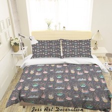 3D Geometric Terrariums Cactus Quilt Cover Set Duvet Cover Bedding Pillowcases