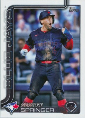 George Springer 2025 Topps Series 1 #82 Toronto Blue Jays MLB