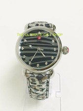 MICHELE LIMITED CSX SILVER TONE,DIAMOND,ANIMAL PRINT,DIAMOND WATCH MW03T00A0986