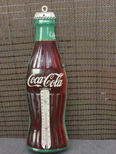 NOS DONASCO COCA COLA ADVERTISING 16" BOTTLE SHAPE THERMOMETER ORIGINAL G++