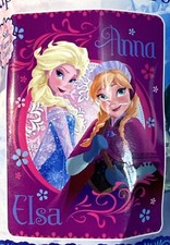 Disney FROZEN Super Plush Throw Anna  Elsa 46" x 60" NEW WITH TAGS