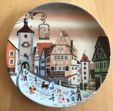 Rothenburg Hirschmann Collector Plate Barbara Furstenhofer Vintage E&A Bockling