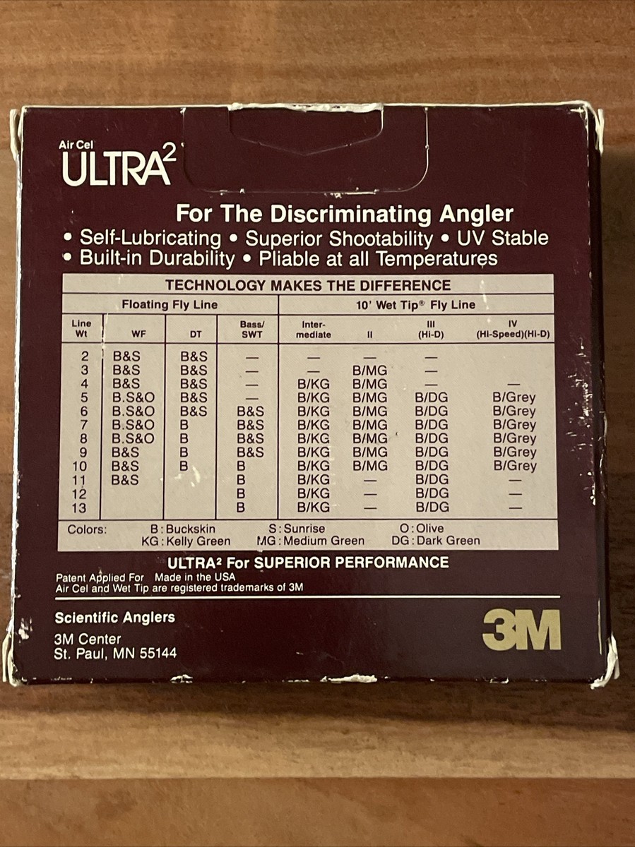 Vintage 3M Scientific Anglers Air Cel Ultra 2 Wet Tip Floating Fly