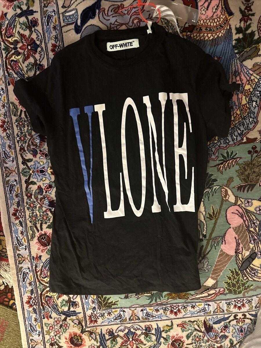 Off-White VLONE T-Shirt Blue (Size M) REPLICA NEW Excellent Off-White VLONE T-Shirt Blue (Size M) REPLICA NEW Excellent