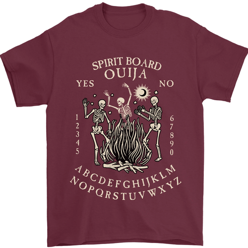 Ouija Spirit Board Halloween Demons Ghosts Mens T-Shirt 100% Cotton - Picture 100 of 105