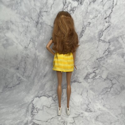 barbie fashionista yellow dress VENUS Whip Stitch Denim Mini Dress | Medium Wash main image 1