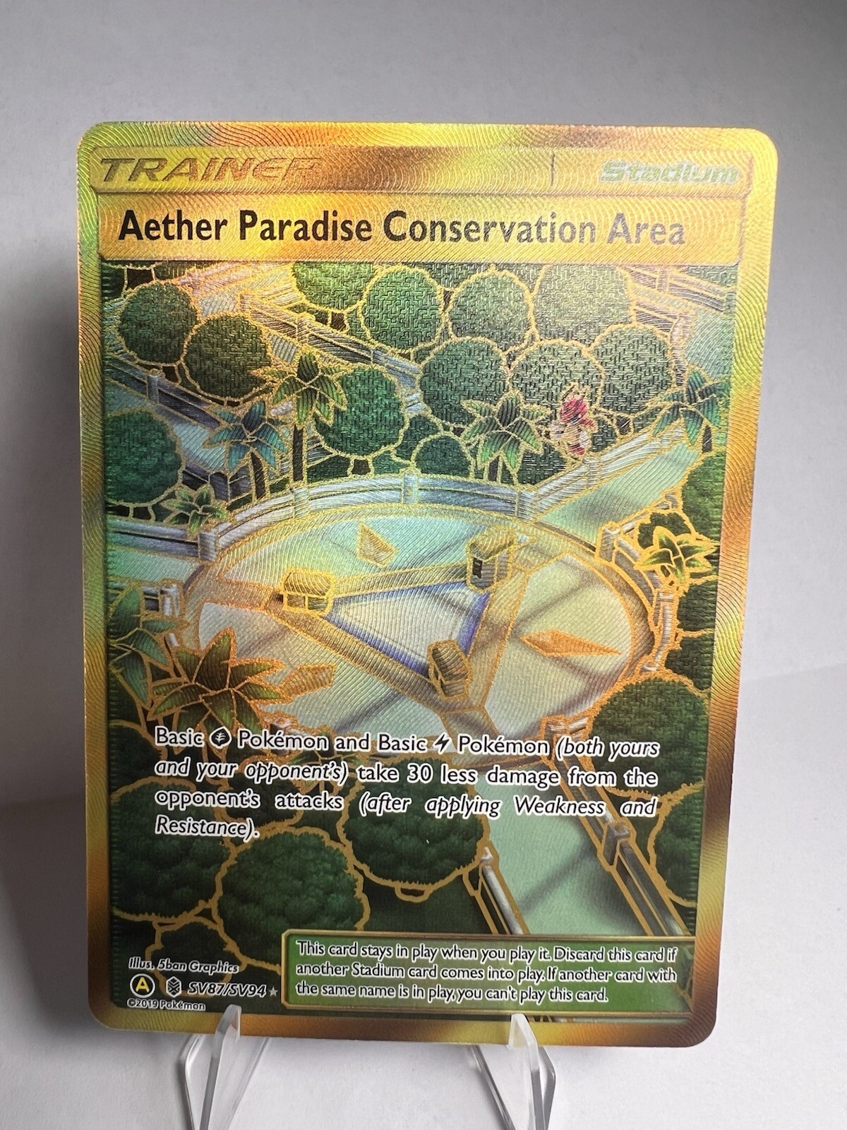 Pokémon TCG Aether Paradise Conservation Area Hidden Fates SV87/SV94 Holo Secret