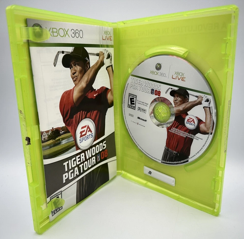 Tiger Woods PGA Tour 08 XBOX EA Sports Rated E W/Manual Free Shipping 2007 - Image 3 of 3