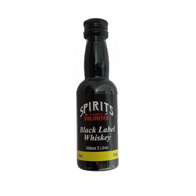 Spirits Unlimited Black Label Whiskey Essence 50ml Makes 5 Litres Home Brew