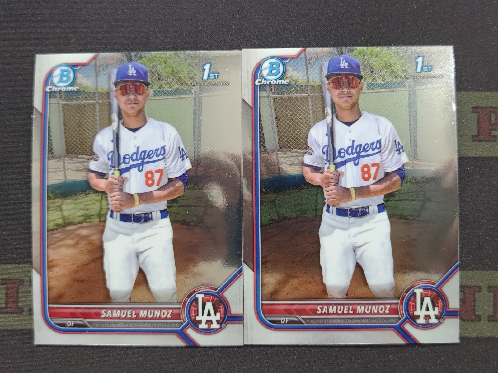 2022 Bowman Chrome 1st Samuel Munoz RC Lot (2)