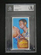 BOB DANDRIDGE SIGNED 1970-71 TOPPS BASKETBALL #63 BAS AUTHENTIC AUTO MILWAUKEE