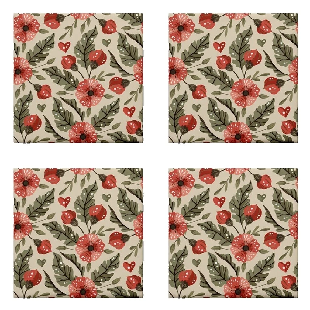 Country Ceramic Floral Floor & Wall Tiles