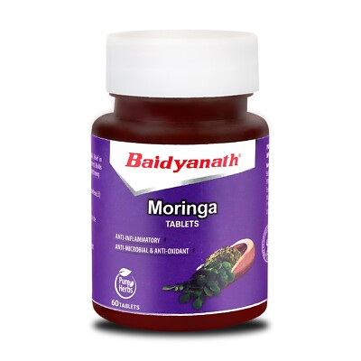 Baidyanath Moringa Tablets - 60 Tab | Helpful in Overall Health & Wellness |Help