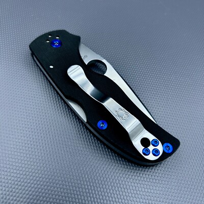 (NO KNIFE) Titanium Screw sets for Spyderco Native 5  C41GP5 - in 4 color opts.