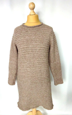 Kleid Pullover Strick Häkel Wolle Acryl Purple Queen Style NP30 Einheitsgröße