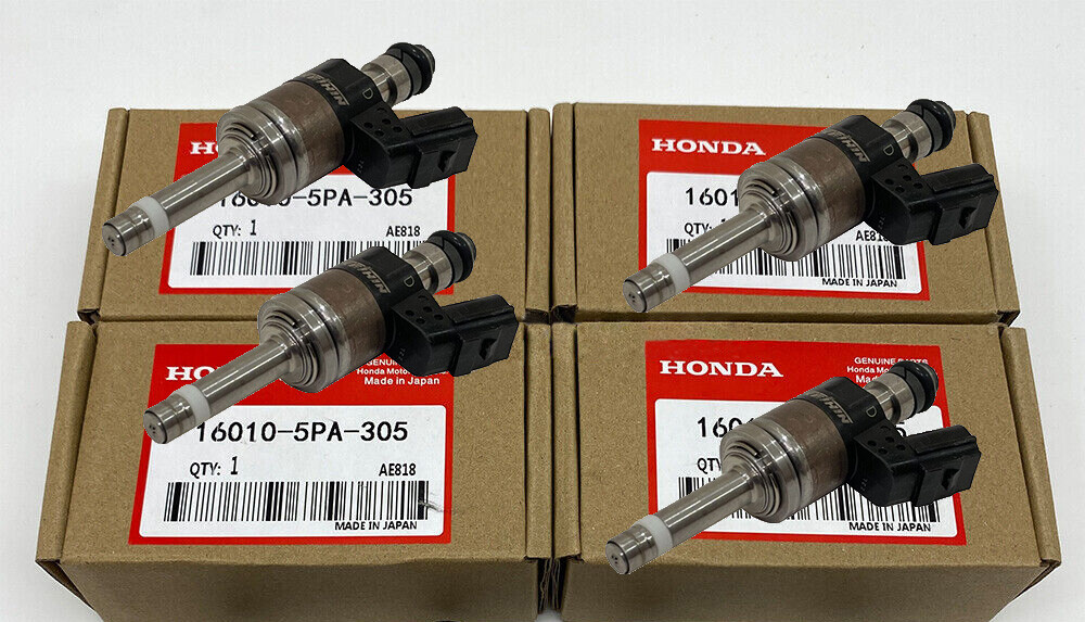 4X Genuine Fuel Injectors OEM 160105PA305 FOR Honda Accord CRV CIVIC
