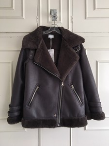 warehouse oversized biker jacket
