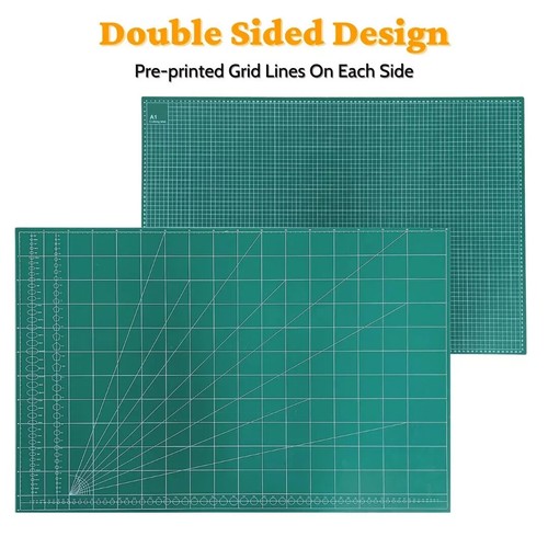 A1, A2, A3, A4, A0 Cutting Mat Non Slip Self Healing Printed Grid Lines Crafts - Picture 2 of 21